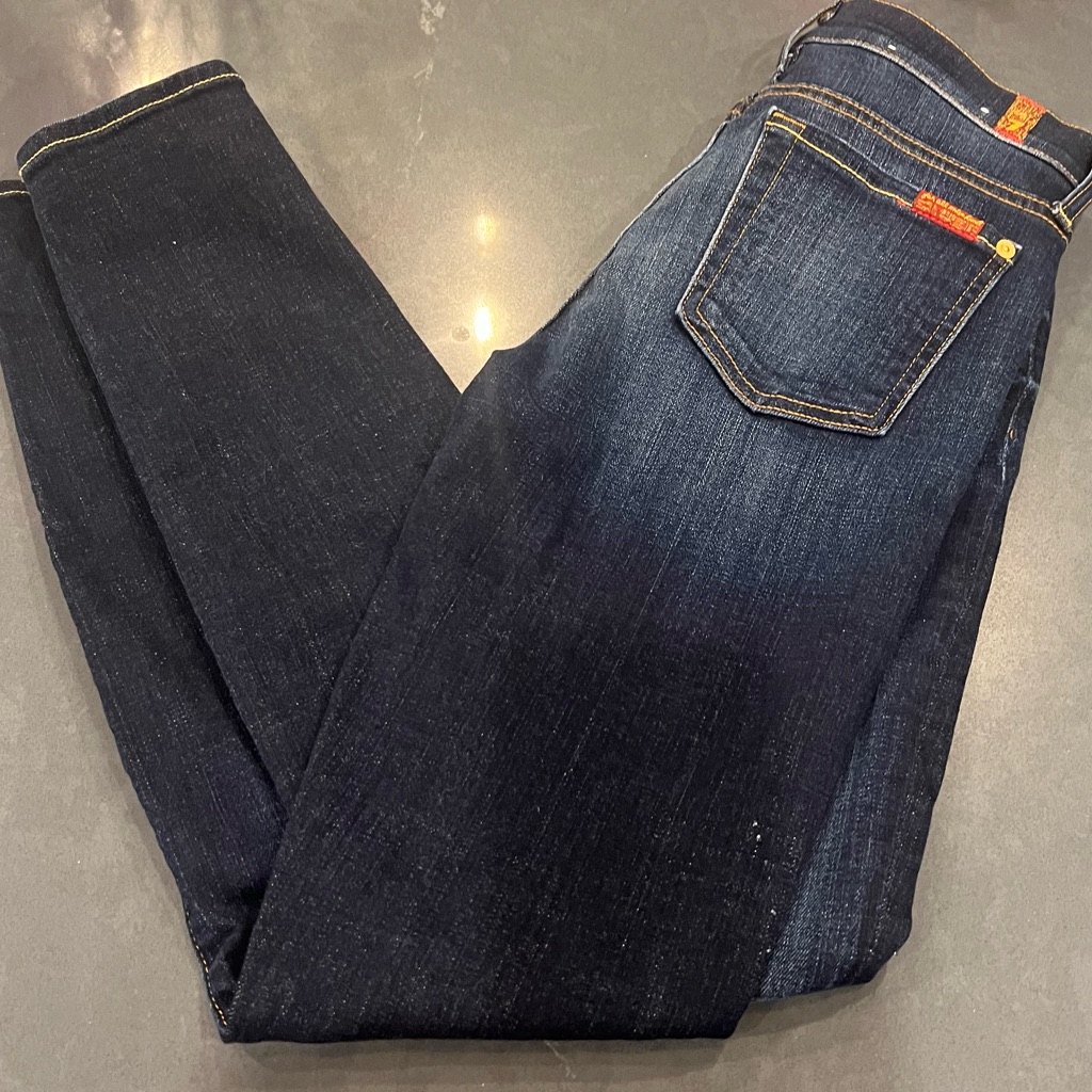 Guc! 7 For All Mankind The Ankle Skinny-Size 25
